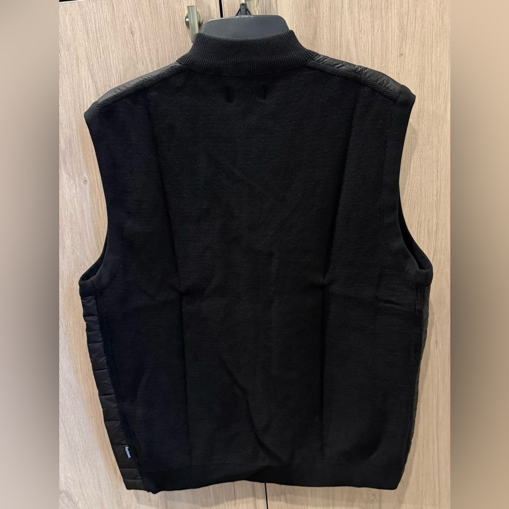 NWTs Barbour Men’s Mixed Media Essential Gilet/Vest. Black. Size XL - Picture 2 of 8